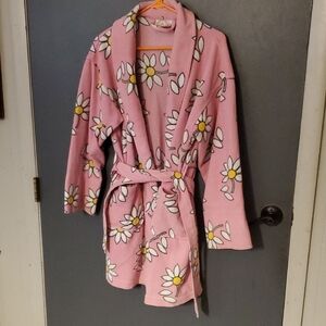 Pink Floral Women's Robe